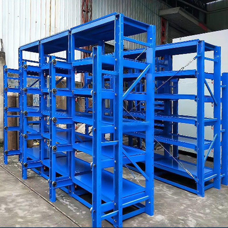 冲压车间模具乱堆，模具架分层收纳改造